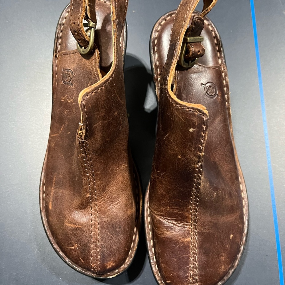 Born Brown Sandals with Handcrafted Detailing